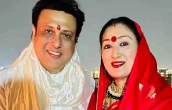 Govinda की पत्नी सुनीता आहूजा उज्जैन के महाकालेश्वर में हैंडबैग के साथ घुस गईं