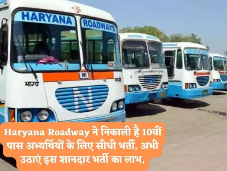 Haryana Roadway ने निकाली है 10वीं पास अभ्यर्थियों के लिए सीधी भर्ती, अभी उठाएं इस शानदार भर्ती का लाभ,