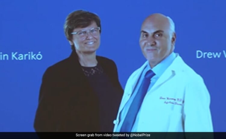 कैटालिन कारिको और ड्रू वीसमैन को मिला चिकित्सा का नोबेल, इनकी खोज से कोविड वैक्सीन बनाना हुआ आसान
