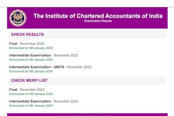 CA Inter, Final November 2023 Results Live Updates: ICAI Releases Scorecard, Merit List at icai.org